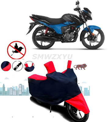 SK AUTO Waterproof Two Wheeler Cover for Hero(Glamour i3s, Red, Blue, Multicolor)