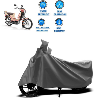 PAGORA Two Wheeler Cover for TVS(XL 100, Grey)