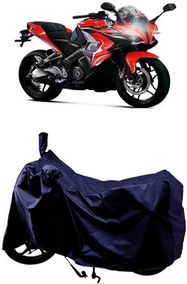 SUGASHRI Waterproof Two Wheeler Cover for Bajaj(Pulsar 200, Blue)