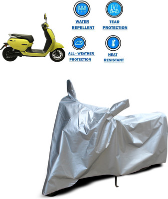 PAGORA Two Wheeler Cover for Okinawa(Lite, Silver)