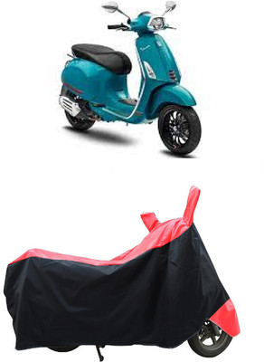 Coxtor Waterproof Two Wheeler Cover for Piaggio(Vespa, Red)