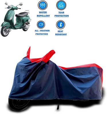 CODOKI Two Wheeler Cover for Piaggio(Vespa VXL 150, Red)