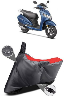 SK AUTO Waterproof Two Wheeler Cover for Honda(Activa 125, Black, Red)