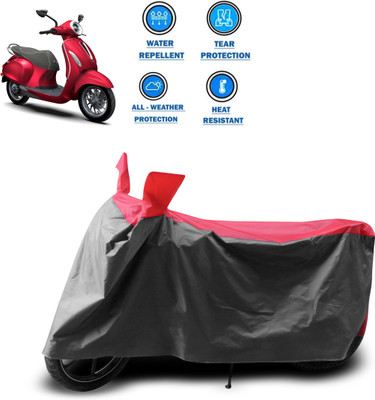 CODOKI Two Wheeler Cover for Bajaj(Chetak, Grey)
