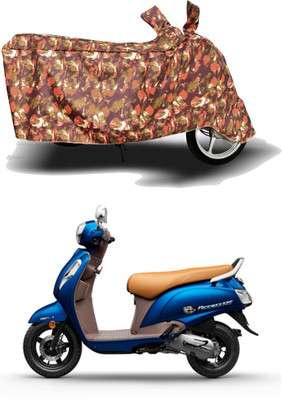 SK AUTO Two Wheeler Cover for Suzuki(Access, Red)