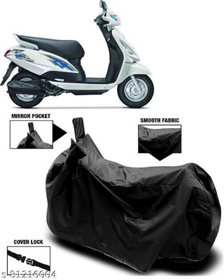 DeepShakshi AUTOMOTIVE Two Wheeler Cover for Suzuki(Swish 125, Black)