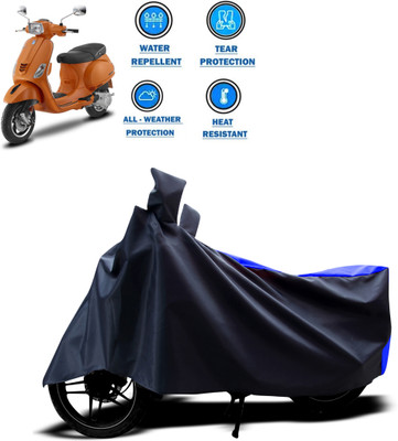CODOKI Two Wheeler Cover for Piaggio(Vespa SXL 125, Blue)