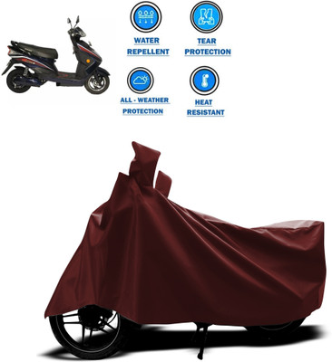GOSHIV-car and bike accessories Waterproof Two Wheeler Cover for Okinawa(Ridge, Maroon)