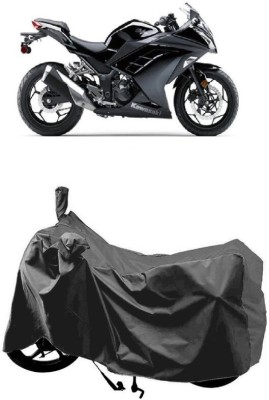 SUGASHRI Waterproof Two Wheeler Cover for Kawasaki(Ninja 300, Grey)