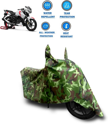 CODOKI Two Wheeler Cover for TVS(Apache RTR 160, Green)