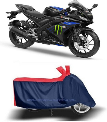 DSAMI Two Wheeler Cover for Yamaha(YZF R15 V3 Moto GP Edition BS6, Blue)