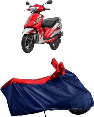 SK AUTO Waterproof Two Wheeler Cover for TVS(Wego, Blue, Red)