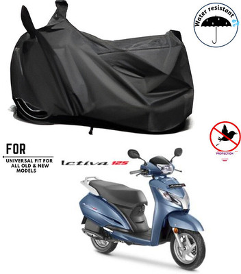 SK AUTO Waterproof Two Wheeler Cover for Honda(Activa i, Black)