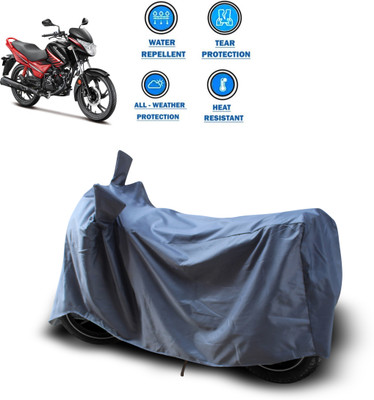 PAGORA Waterproof Two Wheeler Cover for Hero(Glamour i3s, Grey)