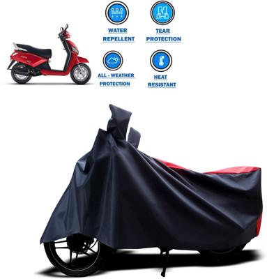 CODOKI Two Wheeler Cover for Mahindra(Gusto, Red)