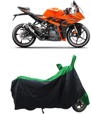 Coxtor Waterproof Two Wheeler Cover for KTM(RC 390, Green)