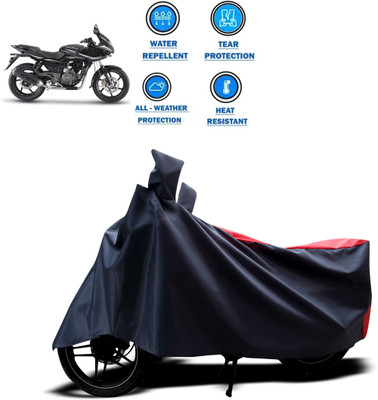 GOSHIV-car and bike accessories Two Wheeler Cover for Bajaj(Pulsar 220 DTS-i, Red)