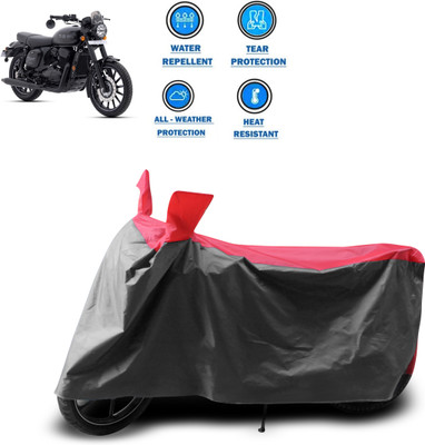 GOSHIV-car and bike accessories Two Wheeler Cover for JAWA(Grey)