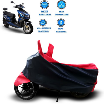 CODOKI Two Wheeler Cover for Okinawa(Praise, Red)