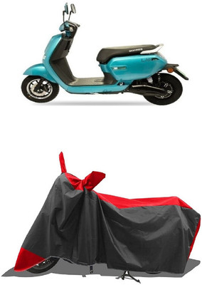 SUGASHRI Waterproof Two Wheeler Cover for Okinawa(Lite, Red, Black)