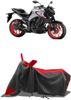 SUGASHRI Waterproof Two Wheeler Cover for Yamaha(MT 03, Red, Black)