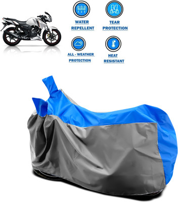 PAGORA Two Wheeler Cover for TVS(Apache 150, Grey)