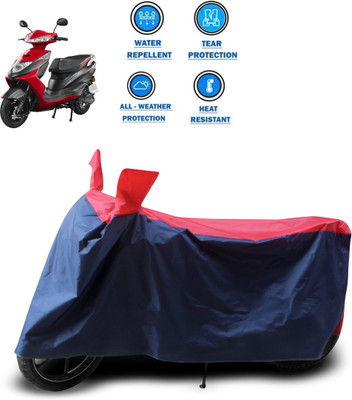 PAGORA Two Wheeler Cover for Ampere(Zeal, Red)