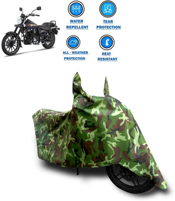 CODOKI Two Wheeler Cover for Bajaj(Avenger 150 Street, Green)