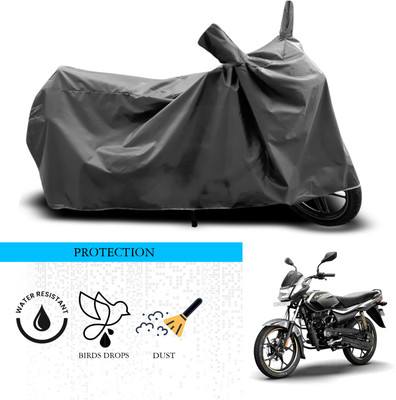 ANTHUB Waterproof Two Wheeler Cover for Bajaj(Platina 110, Grey)