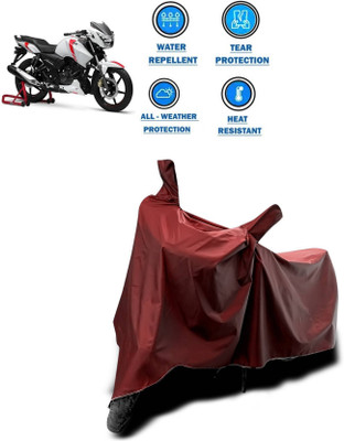SK AUTO Two Wheeler Cover for TVS(Apache RTR 160, Maroon)