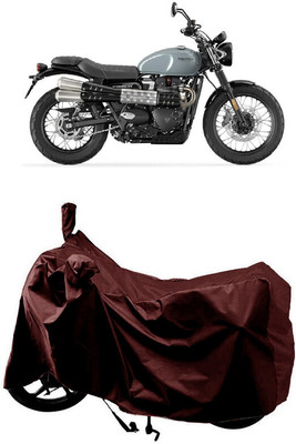 SUGASHRI Waterproof Two Wheeler Cover for Triumph(Scrambler 1200 BS6, Maroon)
