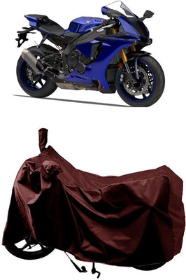 SUGASHRI Waterproof Two Wheeler Cover for Yamaha(YZF R1M, Maroon)