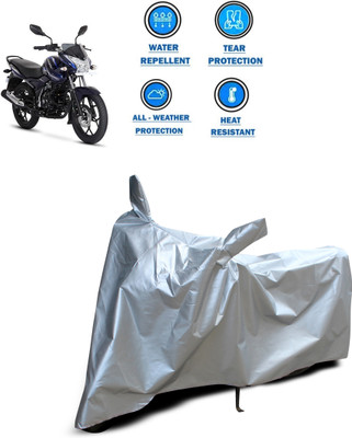 CODOKI Two Wheeler Cover for Bajaj(Discover 150 s, Silver)