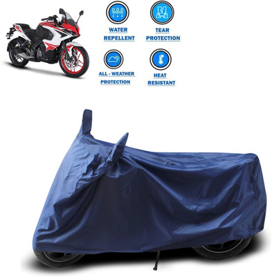 PAGORA Two Wheeler Cover for Bajaj(Pulsar RS 200, Blue)