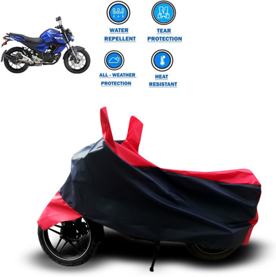 PAGORA Two Wheeler Cover for Yamaha(FZ S V3.0 FI, Red)