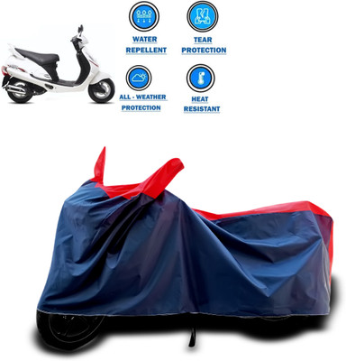 PAGORA Two Wheeler Cover for Mahindra(Duro, Red)