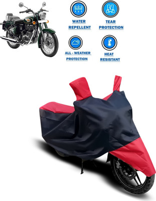 CODOKI Two Wheeler Cover for Royal Enfield(Bullet 500, Red)