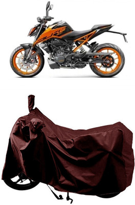 SUGASHRI Waterproof Two Wheeler Cover for KTM(200 Duke BS6, Maroon)