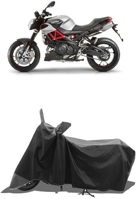 SUGASHRI Waterproof Two Wheeler Cover for Aprilia(Shiver 900, Grey, Black)