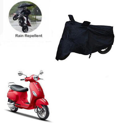 SK AUTO Waterproof Two Wheeler Cover for Piaggio(Vespa VXL, Black)