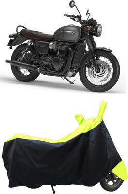Coxtor Waterproof Two Wheeler Cover for Triumph(Bonneville T120 Black BS6, Yellow)