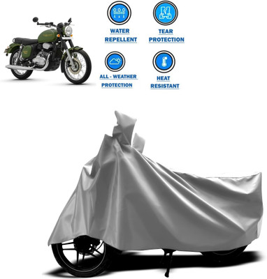 PAGORA Waterproof Two Wheeler Cover for JAWA(42 BS6, Silver)