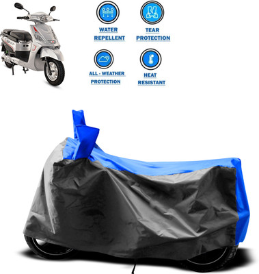 GOSHIV-car and bike accessories Two Wheeler Cover for Hero(Electric NYX e5, Grey)
