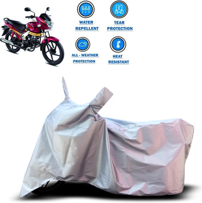 GOSHIV-car and bike accessories Two Wheeler Cover for Mahindra(Centuro Rockstar, Silver)