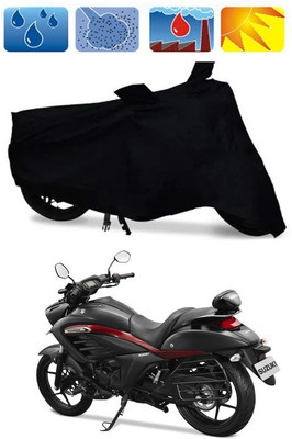 Mdstar Waterproof Two Wheeler Cover for Suzuki(Intruder M800, Black)