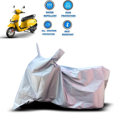 PAGORA Two Wheeler Cover for Universal For Bike(Silver)