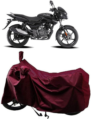 SK AUTO Two Wheeler Cover for Bajaj(Pulsar 125, Maroon)