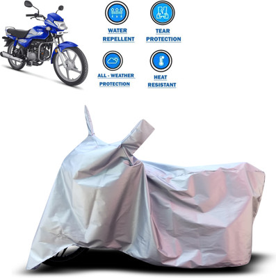 PAGORA Two Wheeler Cover for Hero(MotoCorp HF Deluxe, Silver)