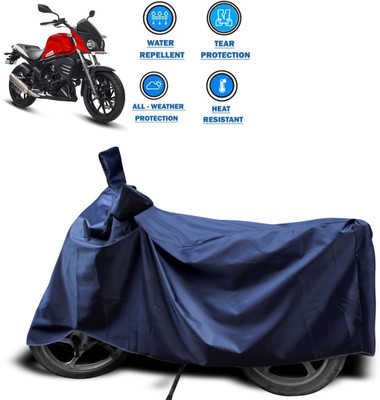 PAGORA Two Wheeler Cover for Mahindra(Mojo UT 300, Blue)
