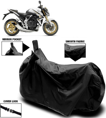 MMSSTAR Waterproof Two Wheeler Cover for Honda(CB 1000R, Black)